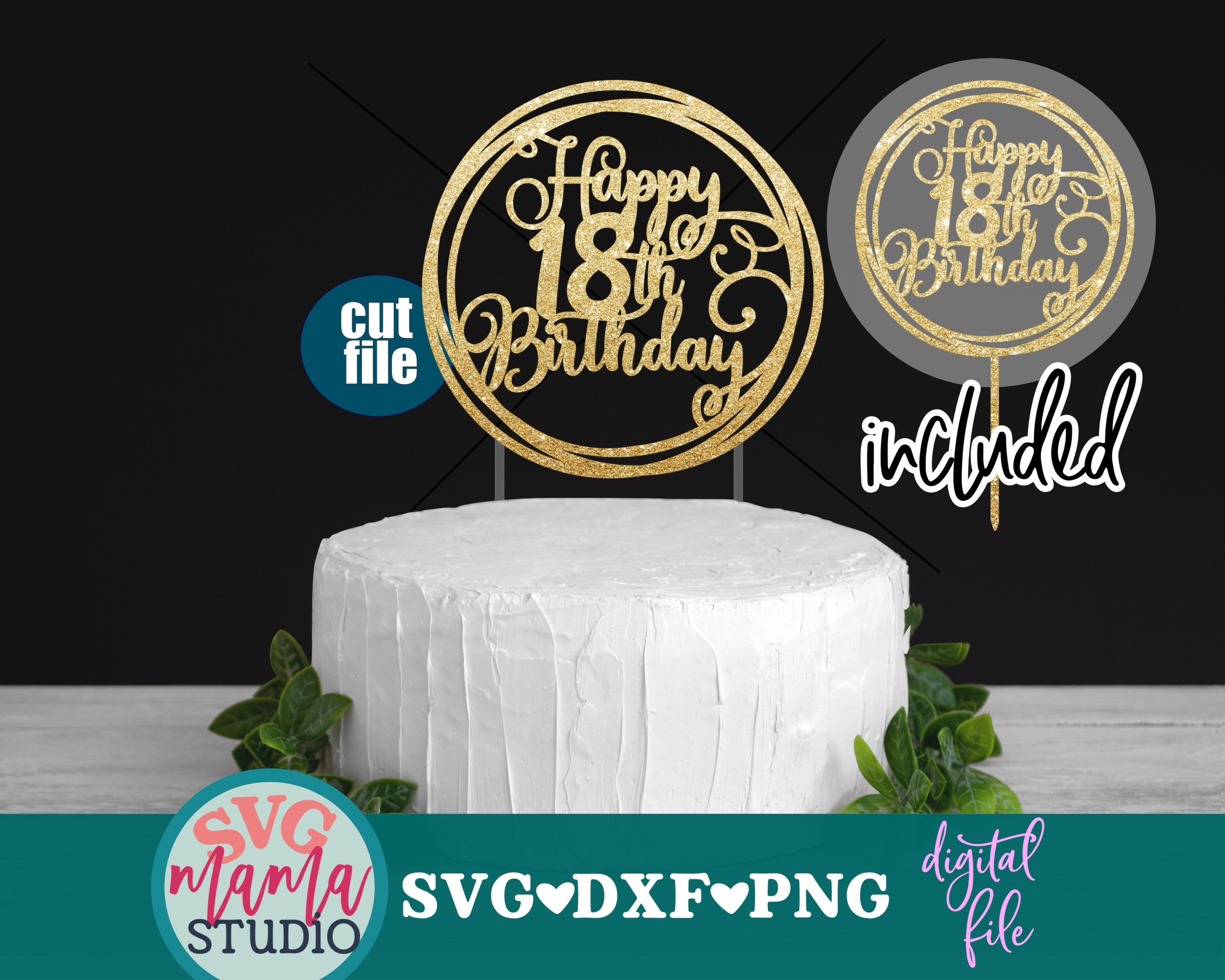 0-9 Tortendeko Silber Strasssteine – Cake Topper Für 'Happy Birthday', 4-teilig, Glitzernd