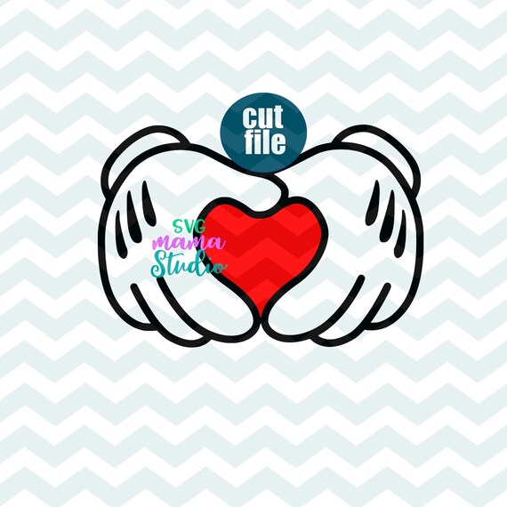 Disney Heart Svg Dxf Png File For Cricut And Silhouette Etsy