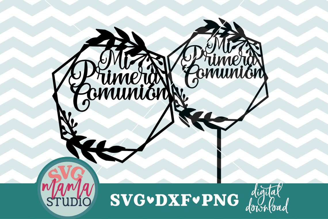 Mi Primera Comunion SVG Custom Your Own Cake Topper Svg My Etsy Canada