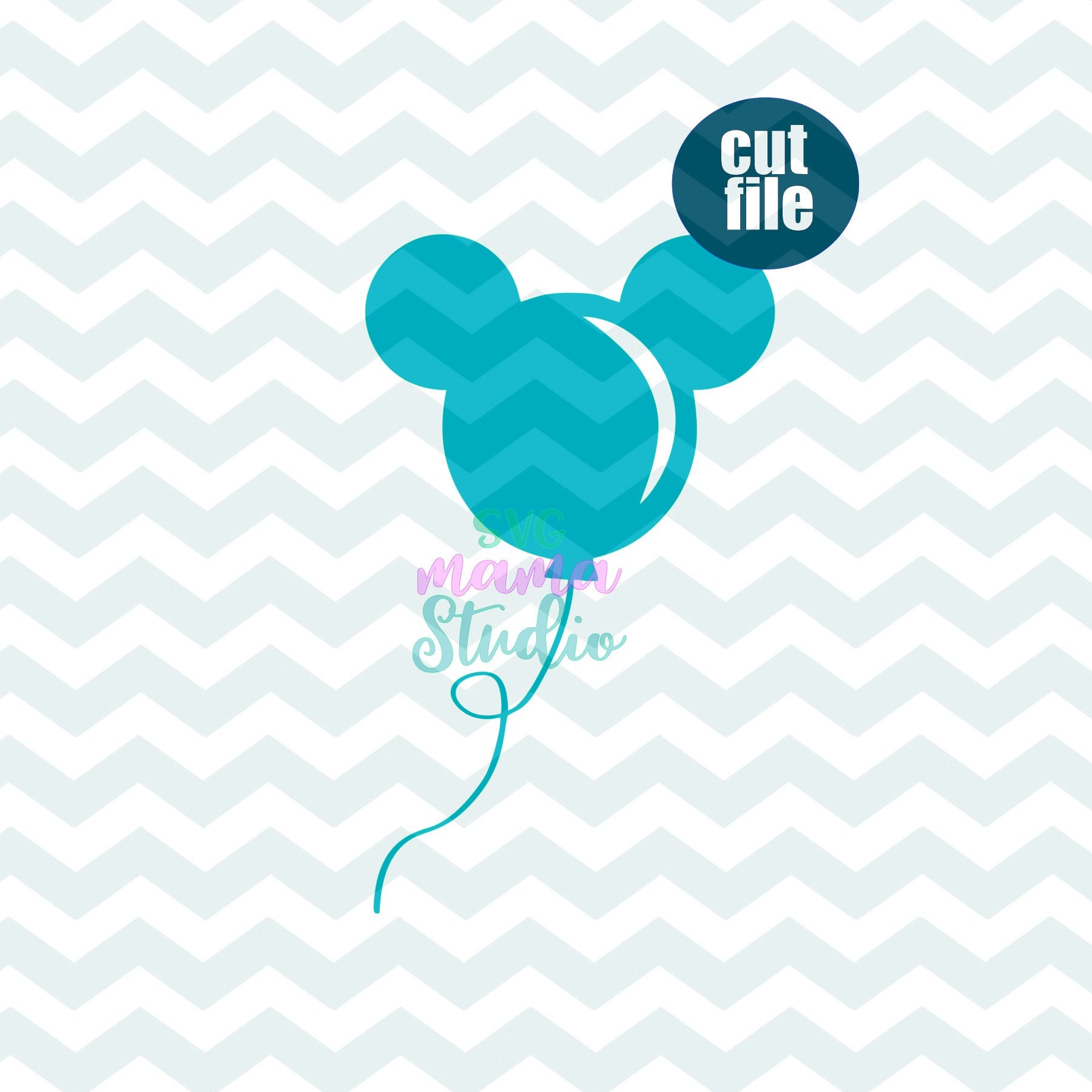 Download Mickey Balloon svg dxf png file for cricut and silhouette ...