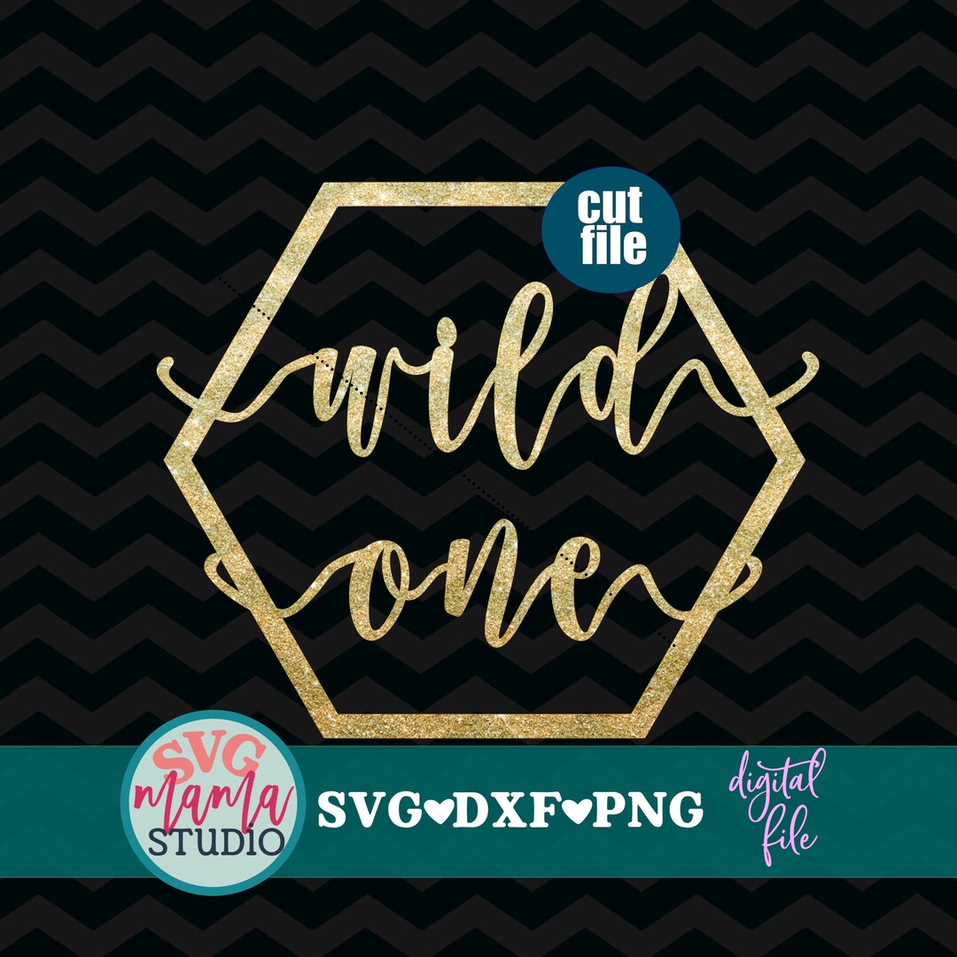 Cake Topper Svg File - Wild One Svg, 1st Birthday Svg, Birthday Svg ...