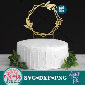 Cake topper Frame svg, Frame svg file, Happy Birthday svg, dxf, png, instant download, birthday svg files, Cake Topper Frame svg