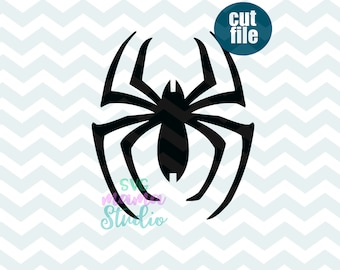 Spider svg, dxf, png file for cricut and silhouette, Spider clipart, spider vector, spider cut file