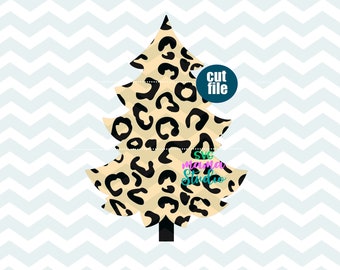 Christmas Tree svg - Leopard Print Christmas Tree svg, Christmas svg, dxf, png, Leopard Tree svg for cricut,Christmas Tree svg files
