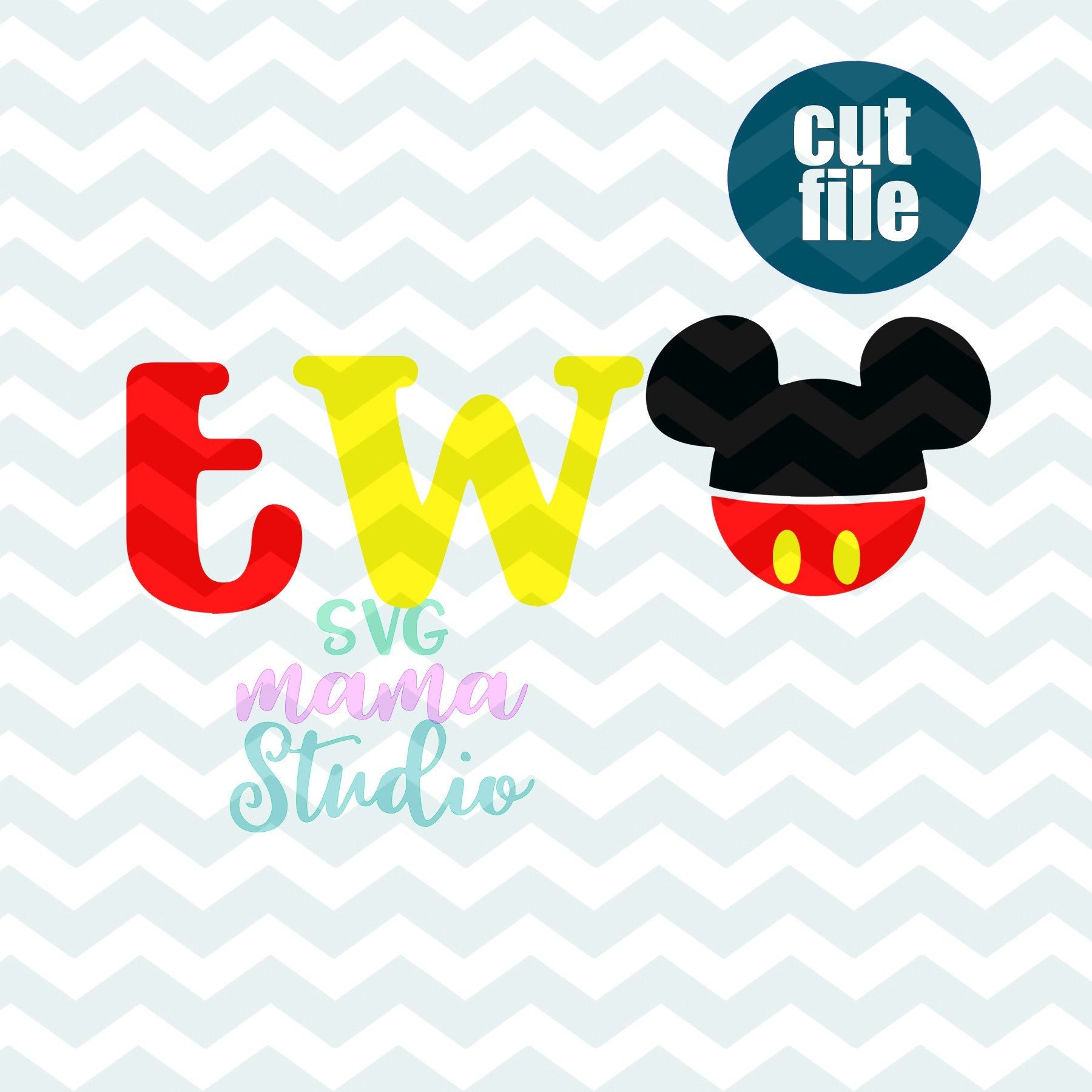 Download Two Svg Mickey Mouse Svg 2nd Birthday Svg Birthday Boy Etsy