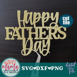 Taarttopper svg - Happy Father's Day svg, Vaderdag svg, Taarttopper svg-bestanden