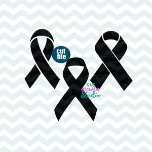 Ruban de sensibilisation svg, svg de ruban, dxf, png, ruban de cancer svg pour cricut et silhouette, fichiers svg de ruban de cancer