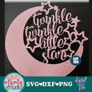 きらきら星 svg、ケーキ トッパー svg、dxf、png、クリカットとシルエット用の保育園 svg、クリカット用の赤ちゃん svg ファイル、赤ちゃんのカット ファイル