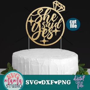She Said Yes svg, Engaged svg, Verlobungssweg svg, dxf, png, sofort-Download, er fragte schließlich svg, Verlobungsfeier svg