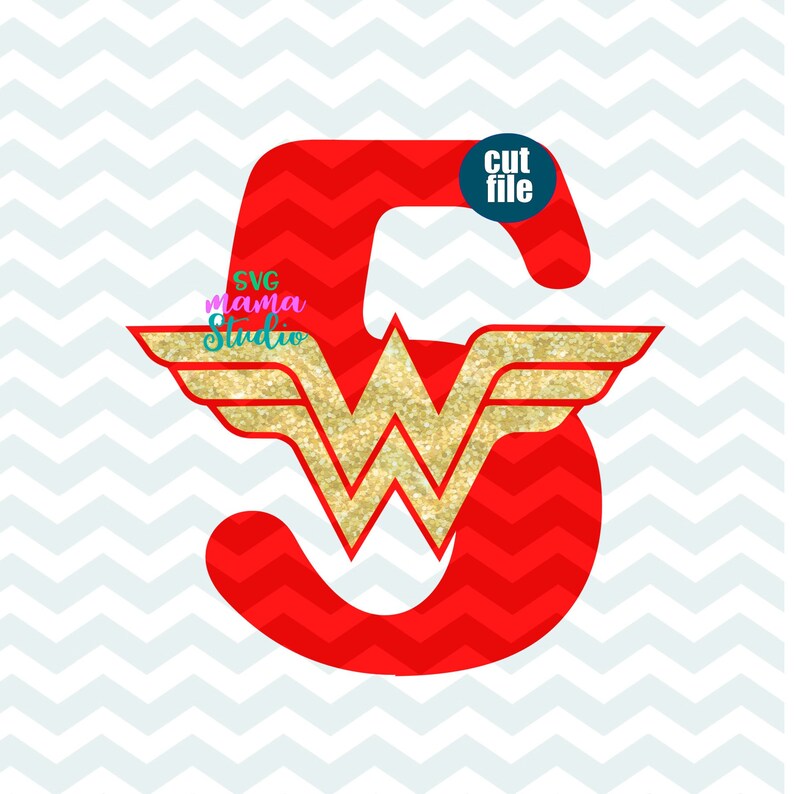 Download Fifth Birthay Svg Wonder Woman Svg 5th Birthday Svg 5th Etsy