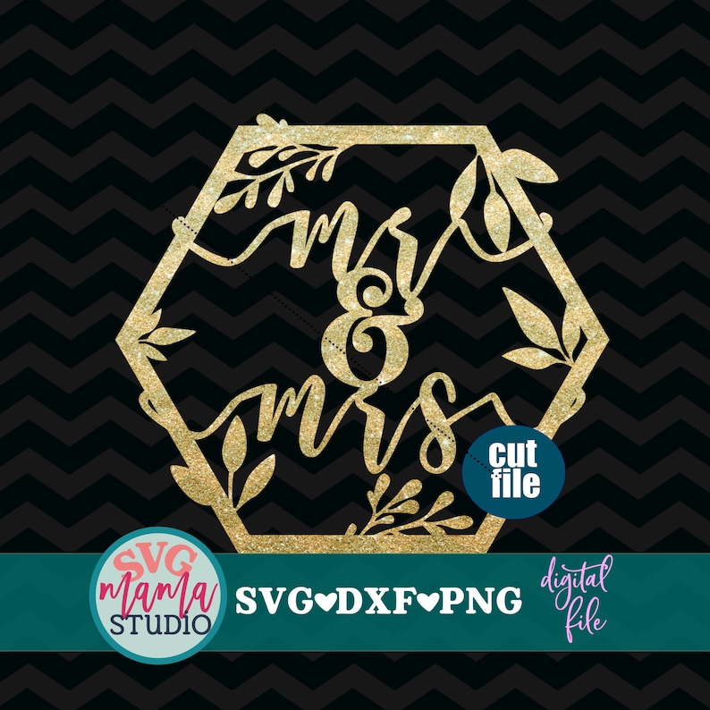 Download Wedding svg Mr and Mrs svg Cake topper svg dxf png file | Etsy