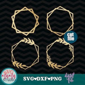 Cake topper Frame svg, Frame svg file, Happy Birthday svg, dxf, png, instant download, birthday svg files, Cake Topper Frame Bundle svg