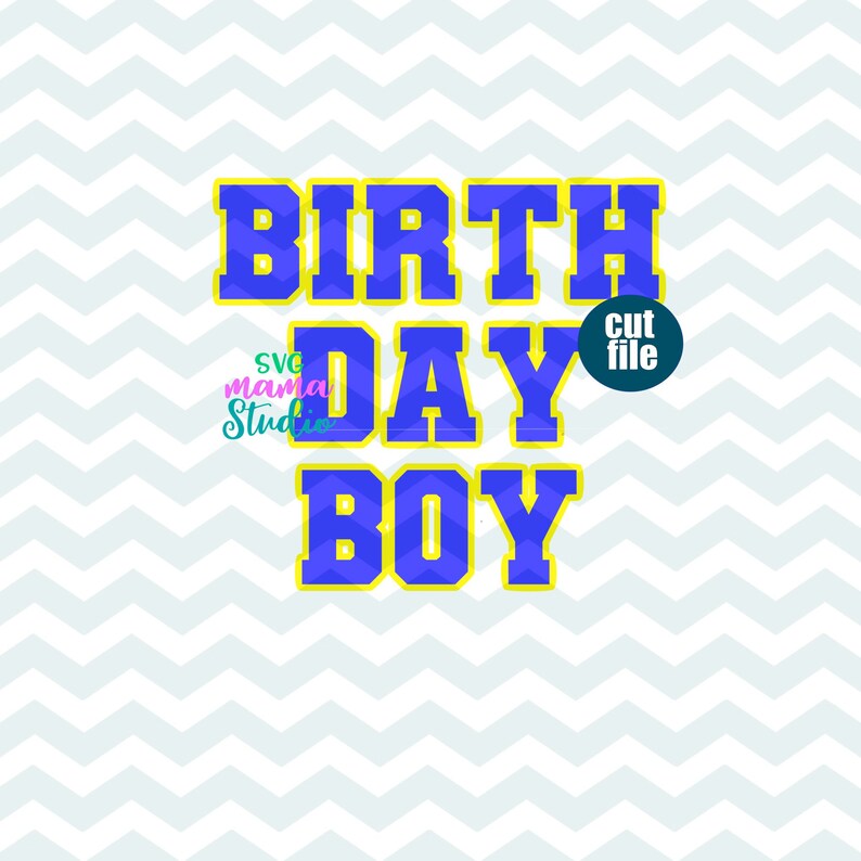 Download Birthday Boy svg LAYERED birthday svg dxf png 1st | Etsy