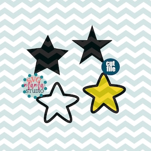 Star svg, Stars svg, dxf, png file, Star clip art