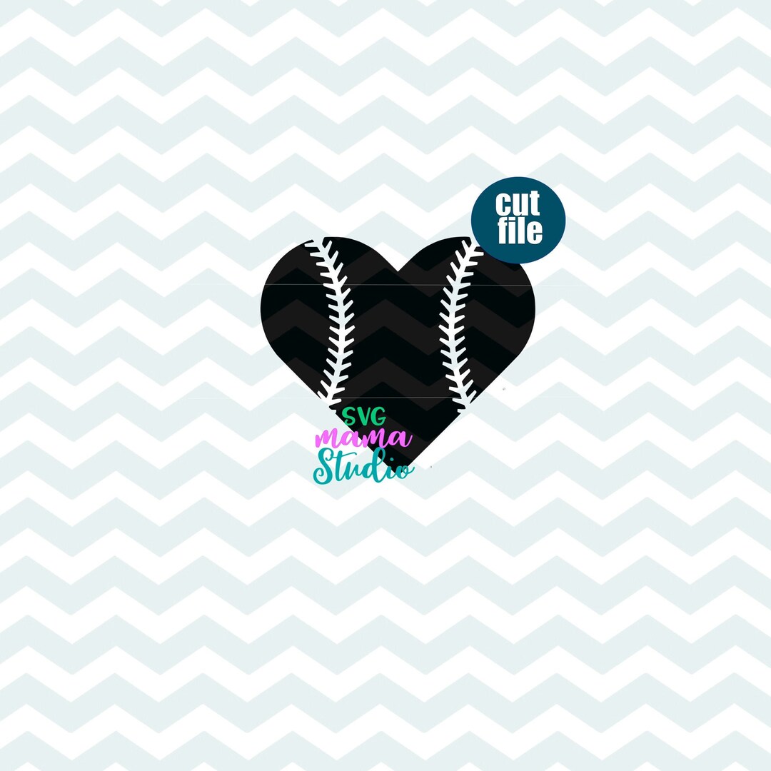 Baseball Heart Svg, Baseball Svg,dxf,png, Heart Svg for Cricut and