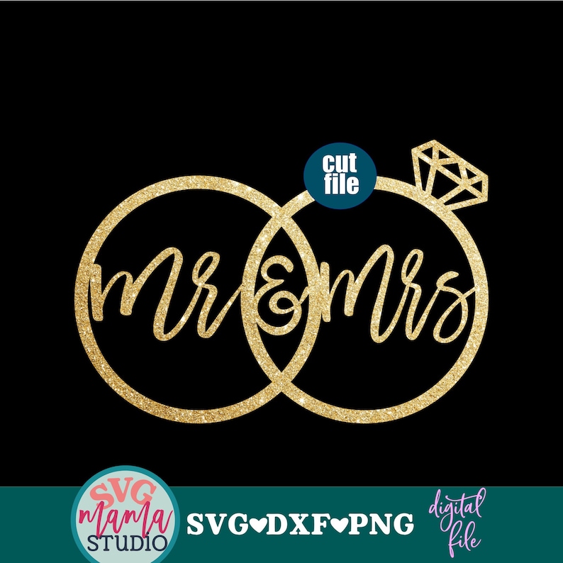 Download Clip Art Wedding Svg Mr Mrs Svg Wedding Cake Topper Svg Files Cake Topper Svg Mr And Mrs Svg File For Cricut Png File Dxf Art Collectibles