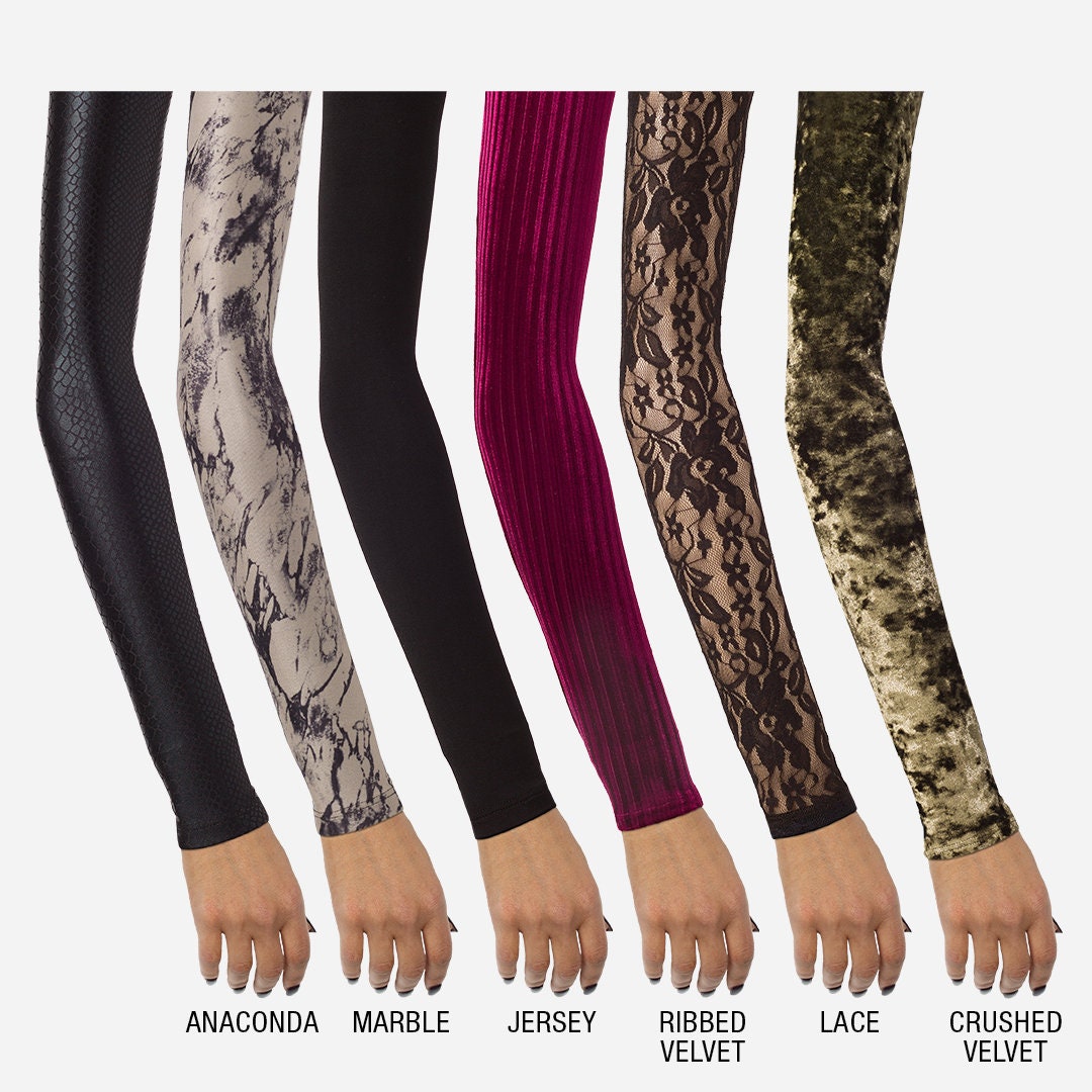 Women's Long Fingerless Gloves Arm 