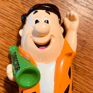 Vintage 1991 and 1992 Fred Flintstone and Barney Rubble Heavy Toys