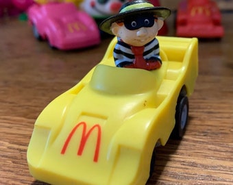 McDonald&#39;s Happy Meal Vintage 1988 Turbomax Ronald McDonald, Birdie, and Hamburglar Toy Cars