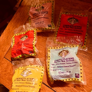 Vintage McDonald&#39;s Happy Meal unused 1992 and 1994 Cabbage Patch Kids!