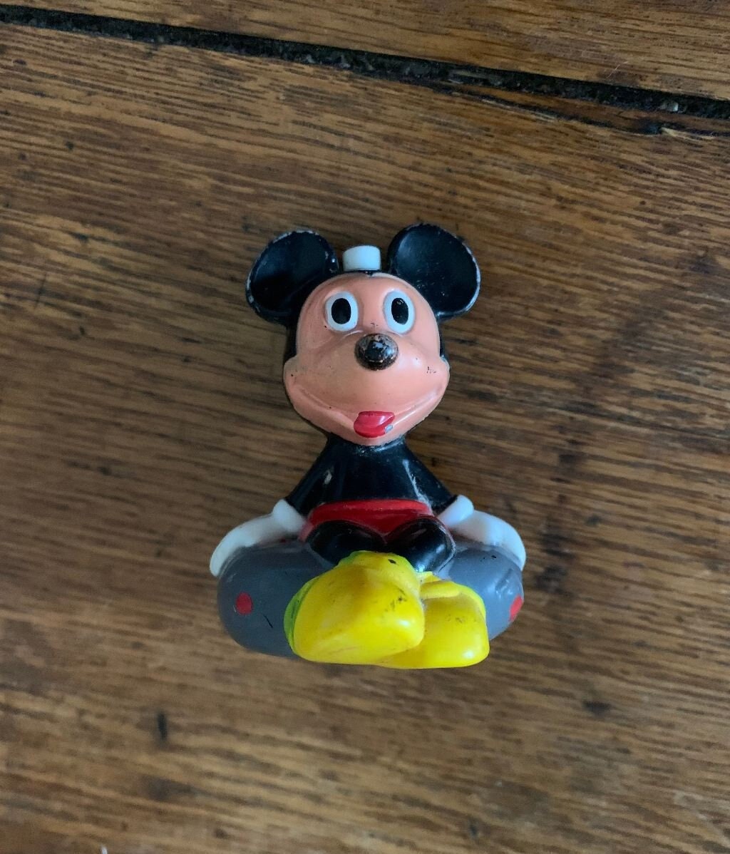 Vintage Hard Plastic Made in Hong Kong Mickey Mouse Fishing Bobber
