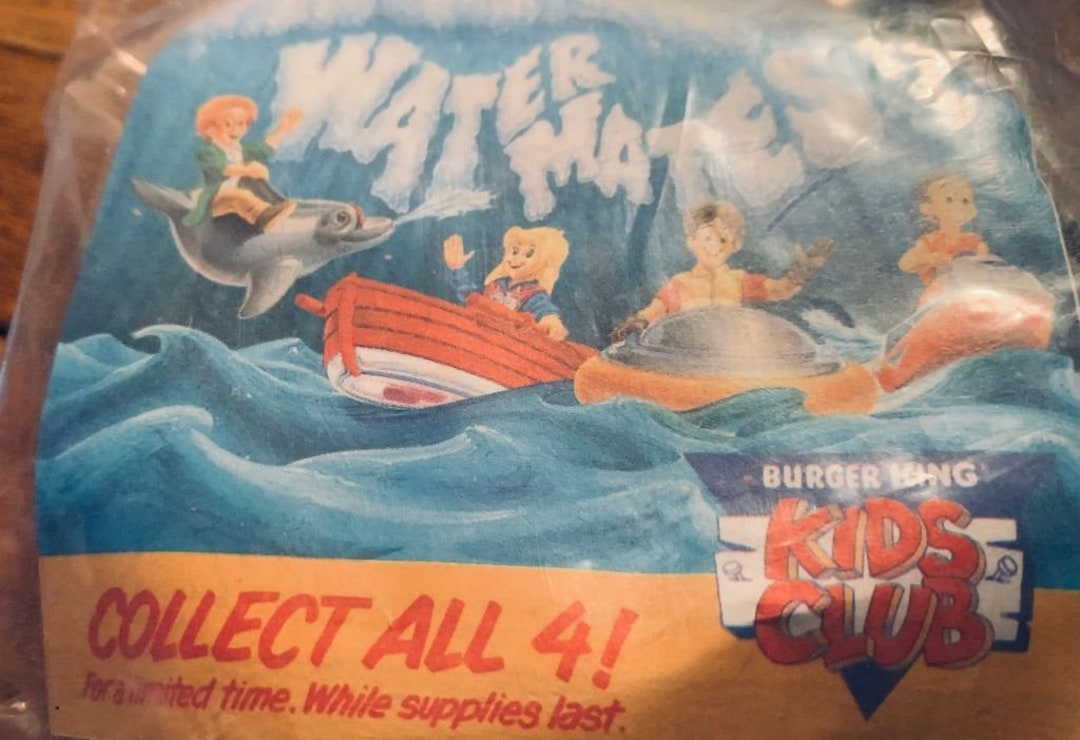 Burger King Kids' Club 1991 Water Mates - Etsy