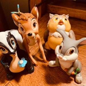 Vintage 1988 McDonald's Happy Meal Bambi Set of Four. Bambi, Thumper and Owl Sold Separately