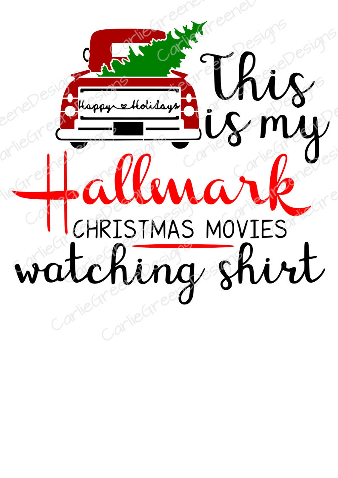 hallmark watching shirt svg free