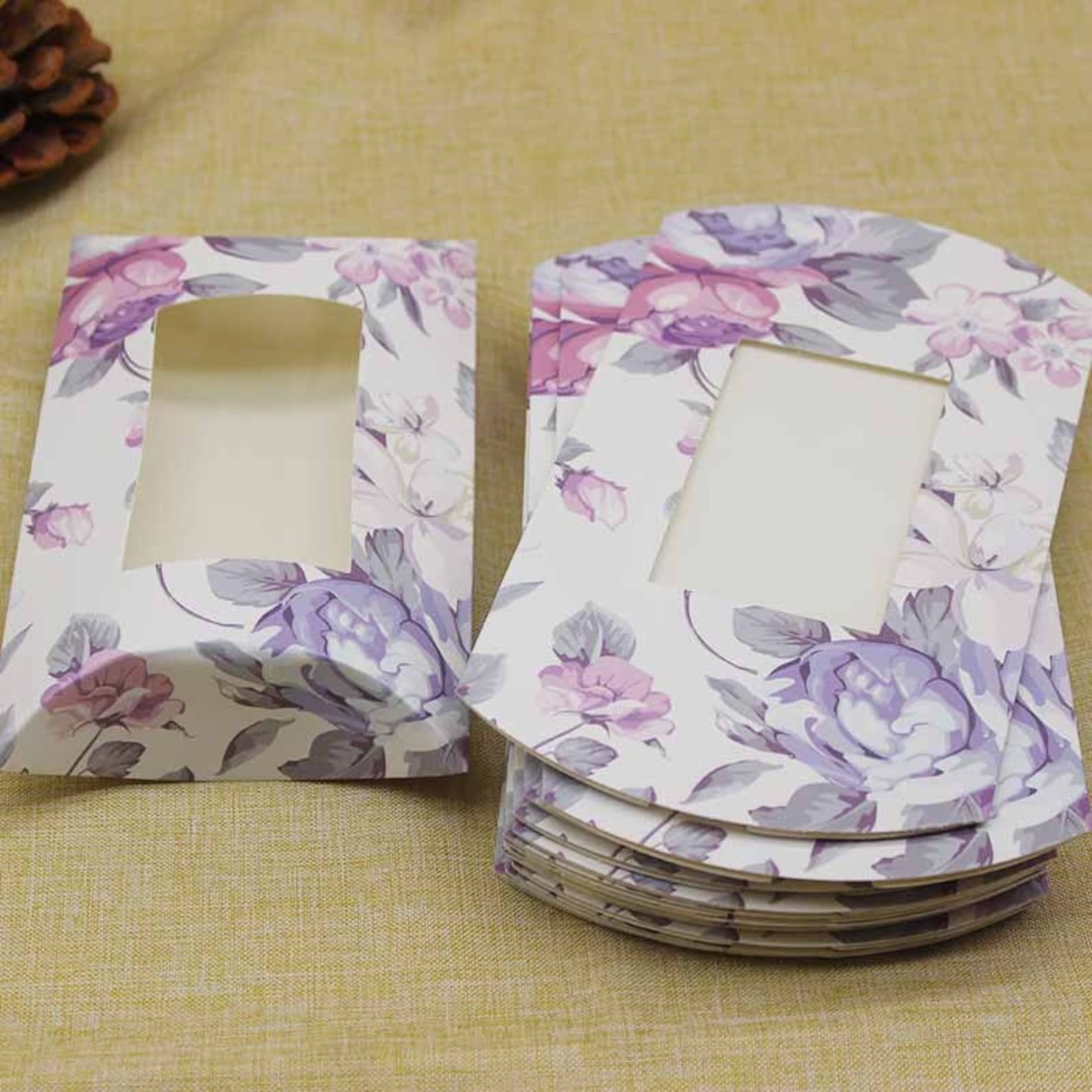 Newest large Pillow Box With window for gifts DIY Handmade Etsy