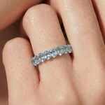 Gemstone Eternity Rings