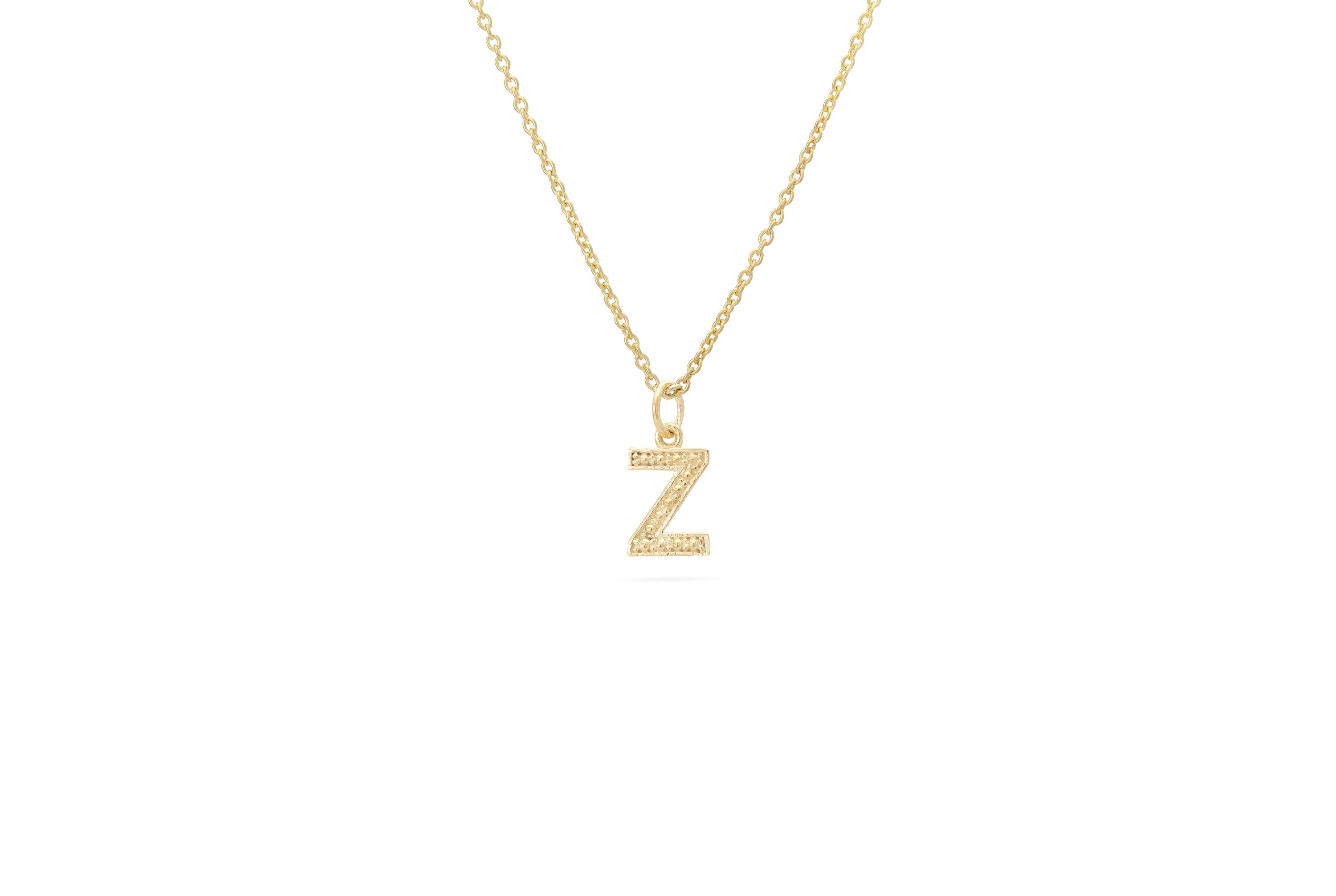 Just For You Initial Necklace — Letter Z