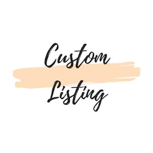 Custom listing for shipping fee