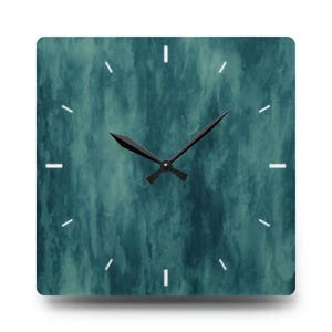 DéLavé Acrylic Wall Clock – Modern Minimalist Wall Clock – Abstract Art Home Decor – Silent Non-Ticking Clock
