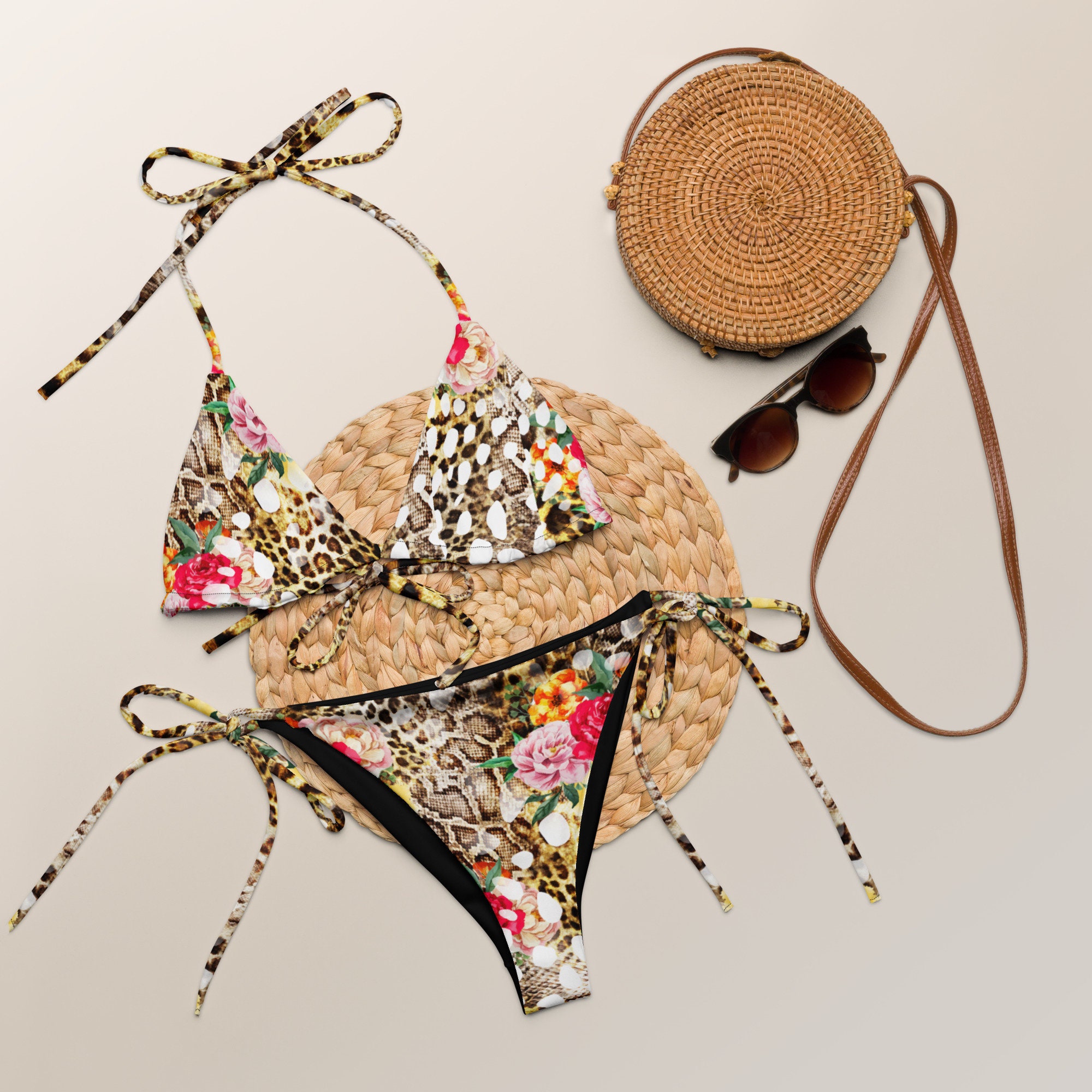 話題のブランド■#FR2■Reversible Leopard Bikini★完売前に！ Sexy Gold Ring Leopard Print 2pc Bikini – AMIClubwear