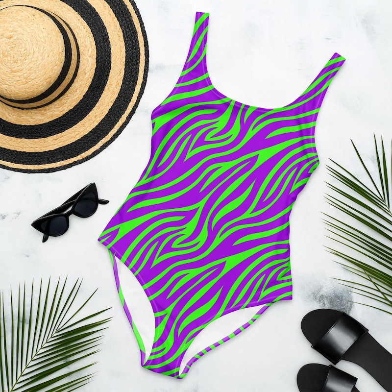 Zebra-Print One-Piece Swimsuit main image 0