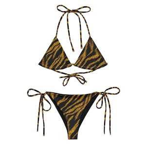 Savage Luxe: Tiger & Snakeskin Couture Bikini