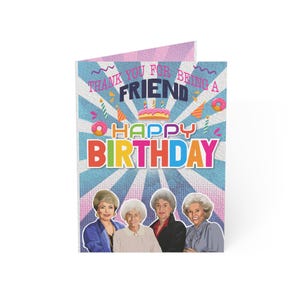 "The Golden Girls ""Danke, dass du ein Freund bist"" alles Gute zum Geburtstagkarte."