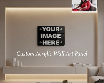 Custom Acrylic Wall Art – Personalized Photo Panel – Modern Home & Office Decor