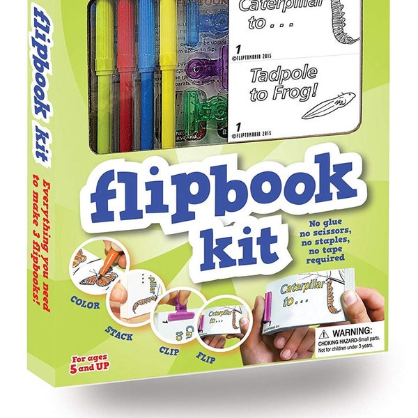 Fliptomania Flipbook Animation Kit - Schmetterling & Frosch