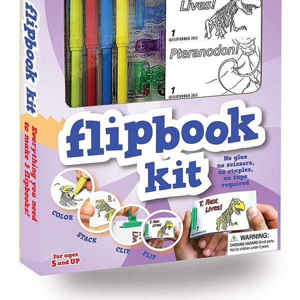 Fliptomania Flipbook Kit - Dinosaurs