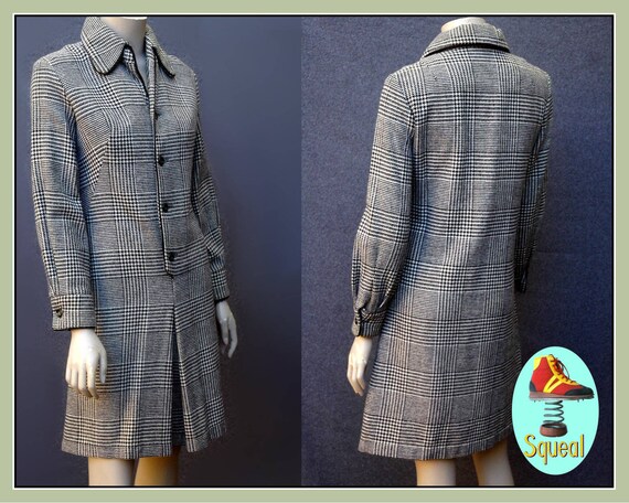 Vintage 1960s Tweed Mod Scooter Dress