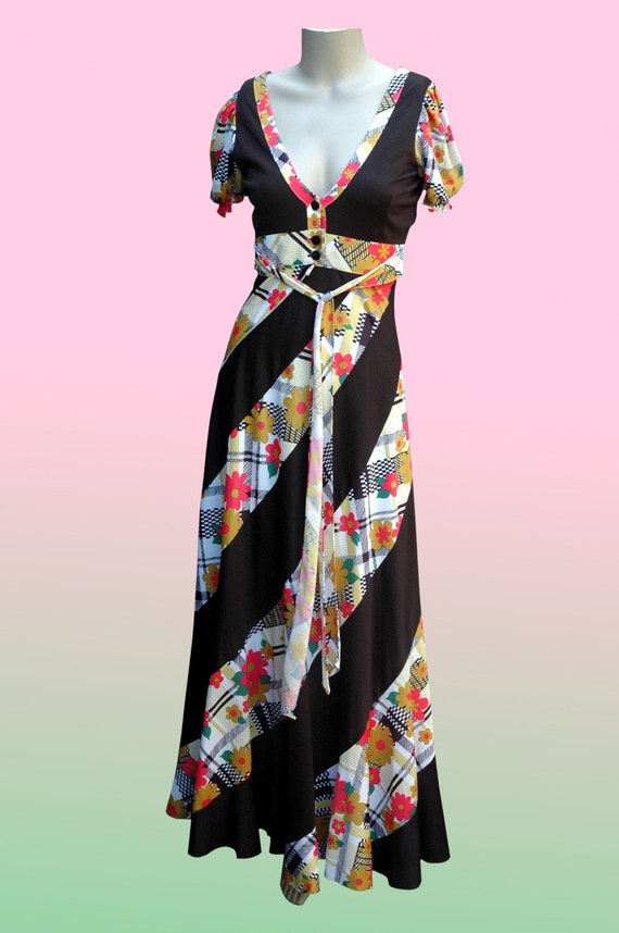 Vintage Dress 1970s does 1930s Maxi Dress - image 2