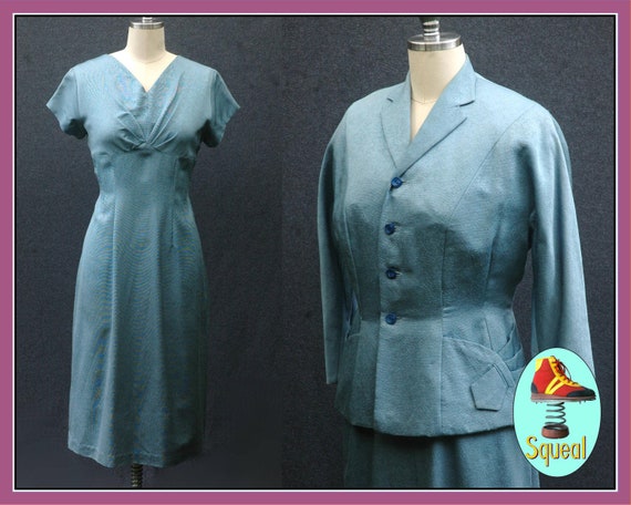 Vintage 1940s Dress and Jacket Set