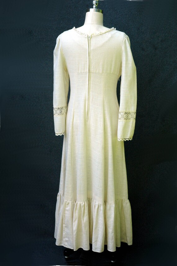 Vintage 1970s Dress Prairie Maxi Dress - image 5
