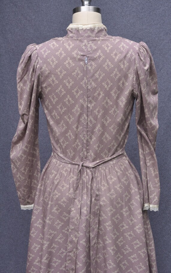 Vintage Dress 1970s - 1980s Gunne Sax cotton prai… - image 6