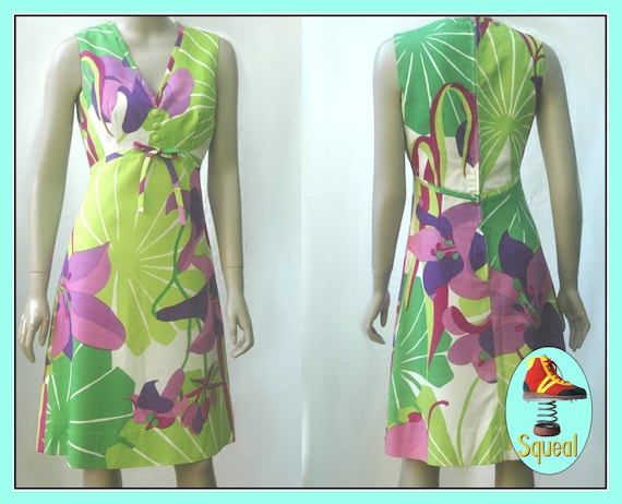 Vintage 1960s 1970s Malia Hawaii Dress