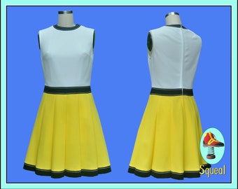 Vintage 1960s Yellow Mod Dress