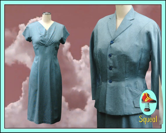 Vintage 1940s Dress and Jacket Set - image 1