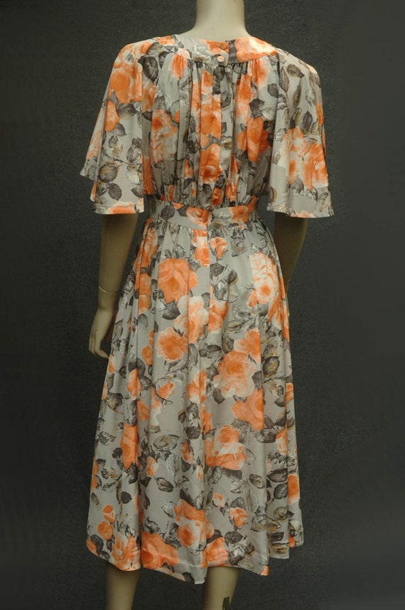 Vintage Dress 1930s Style Dress Floral Dress - 19… - image 3