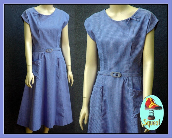 Vintage 1940s Spotty Cotton Dress (small)